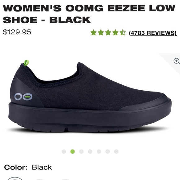 Oofos WOMEN'S OOMG EEZEE LOW
SHOE - BLACK
$129.95 Size 9 - Picture 3 of 7